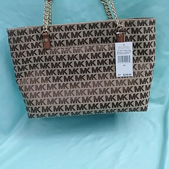 MICHAEL KORS Signature Jacquard Handbag - Picture 1 of 8